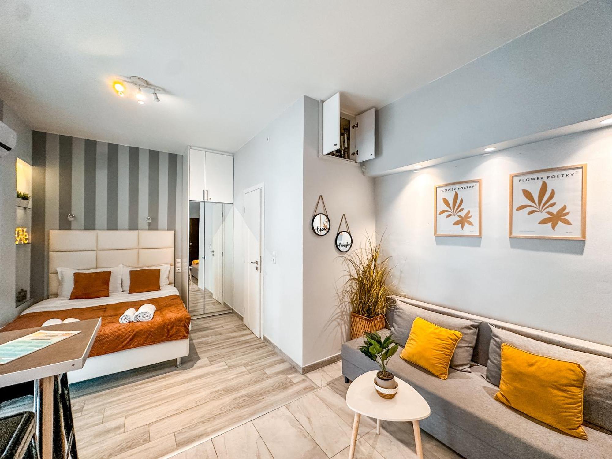 Walk To Markets From A Cozy Studio By Cielo Homes Athens Ngoại thất bức ảnh