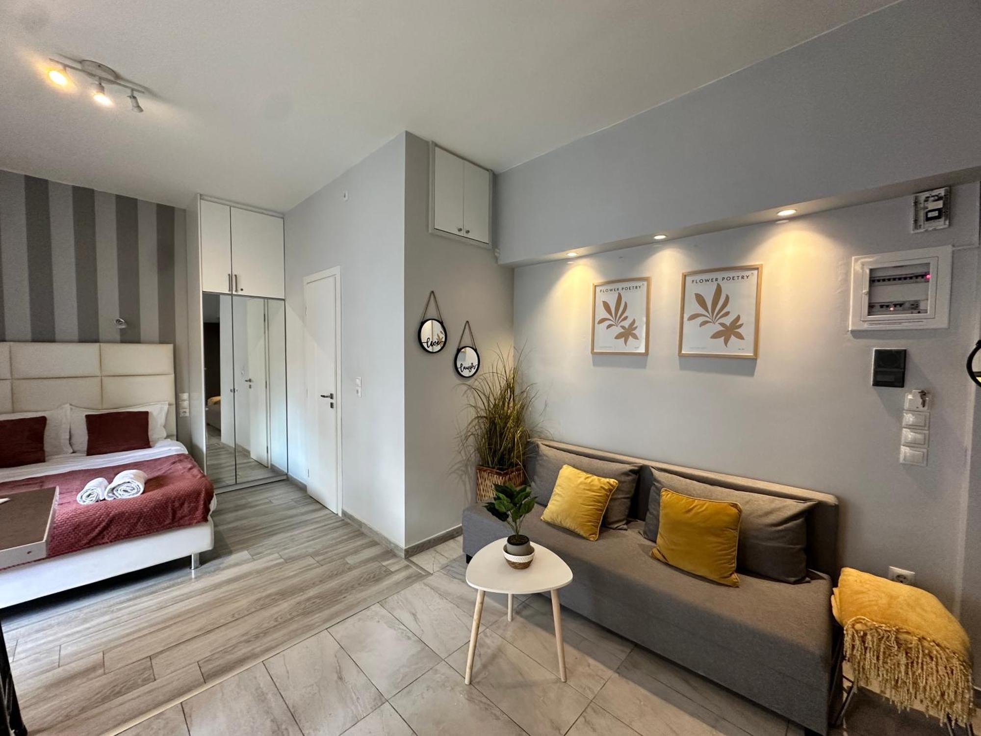 Walk To Markets From A Cozy Studio By Cielo Homes Athens Ngoại thất bức ảnh
